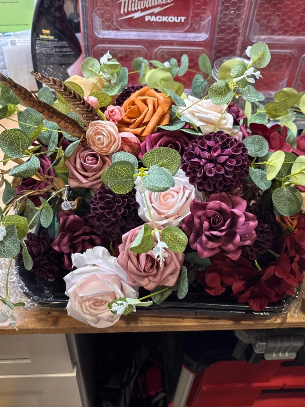 Floral arrangement, artificial